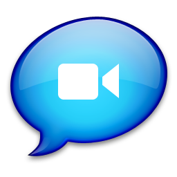 iChat Blue Icon 256x256 png